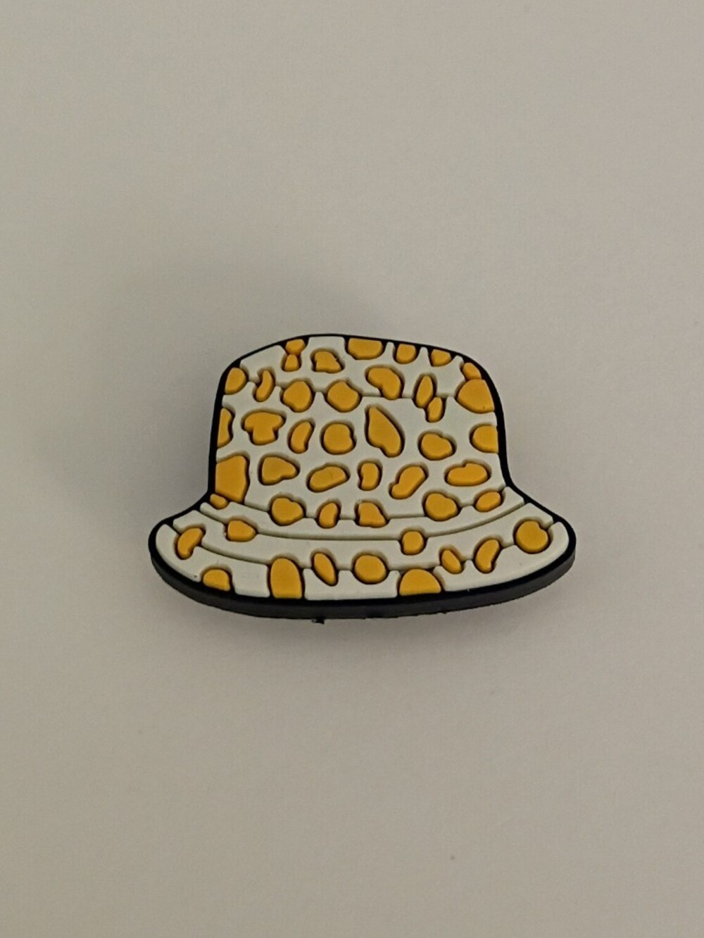 10 for $10 Jibbitz Croc Charm - Yellow Animal Print Fedora Style Hat 2